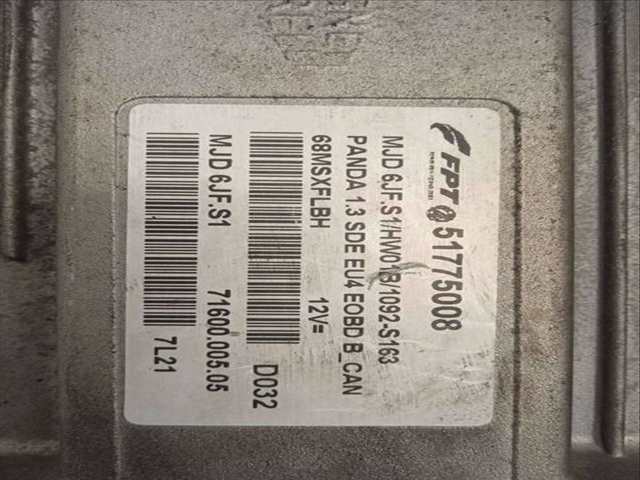 Foto 3ª: Centralita Motor ECU Fiat Panda 1.3 JTD CAT 69CV 51KW [188A8000] (2008)