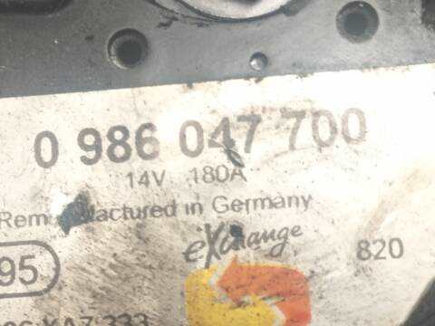 Foto 2ª: Alternador Mercedes Clase C 160 CLS 350 219.357) 292CV (2004)