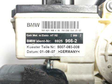 Foto 2ª: Elevalunas Manual Trasero Derecho Bmw X3 3.0D 3 TD CAT 218CV (2004)