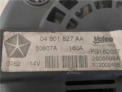 Foto 3ª: Alternador Jeep Compass 2.2 LIMITED 4X4 136CV 100KW [651 925 ON CRANKCASE] (2013)
