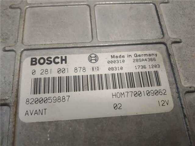Foto 3ª: Centralita Motor ECU Renault Clio 1.9 1.2 16V ALIZE [1.9 LTR. - 59 KW DTI DIESEL] [F9Q780]