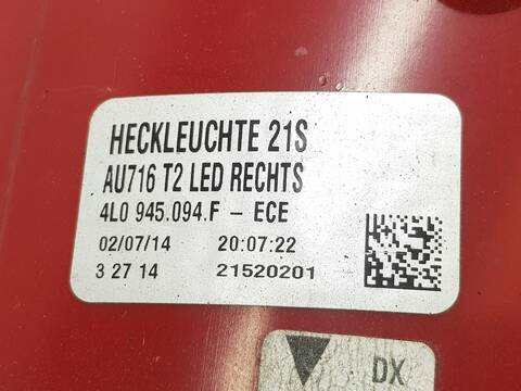 Foto 2ª: Piloto Trasero Derecho Audi Q7 4.2 TDI V8 AMBIENTE QUATTRO (2007)