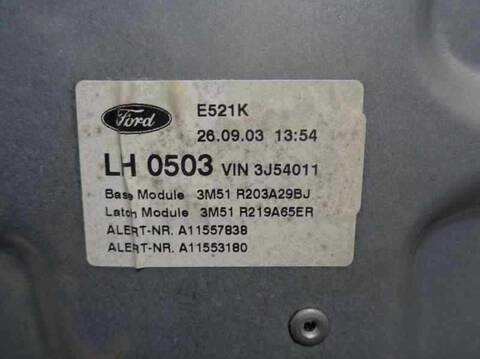 Foto 3ª: Elevalunas Eléctrico Delantero Izquierdo Ford C Max AMBIENTE D) 100CV 74KW FOCUS CAP) [HWDA] (2003)