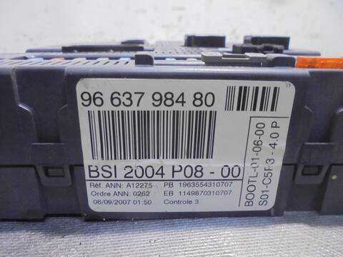 Foto 3ª: Centralita Confort BSI Citroen C4 VTR PLUS BERLINA 109CV 80KW [9HZ] (2007)