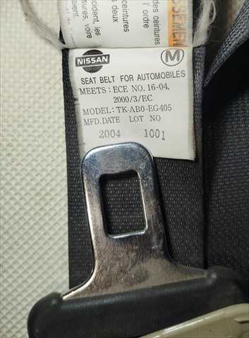 Foto 4ª: Cinturón Trasero Central Nissan Patrol 3.0 D GR Y61 5P GU4 [ZD30 EURO4] (2008)