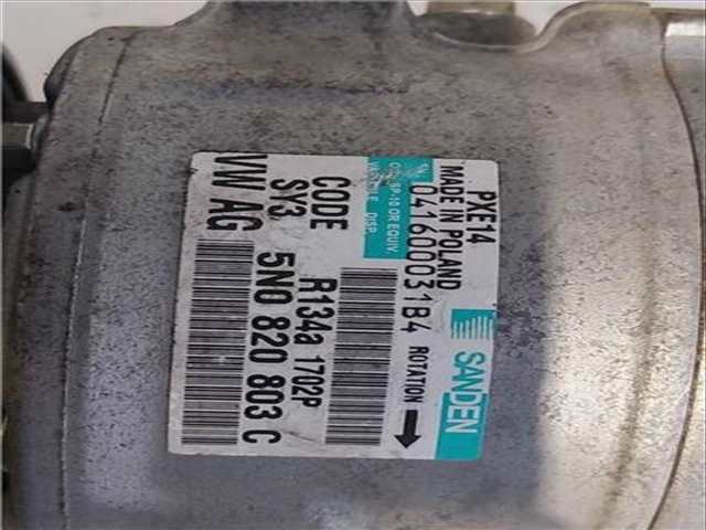 Foto 3ª: Compresor Aire Acondicionado Skoda Fabia 1.2 STYLE 86CV 63KW [CBZ] (2011)