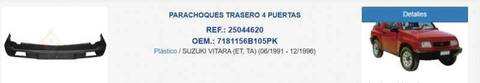Foto 2ª: Paragolpes Trasero Suzuki Vitara 87CV 64KW