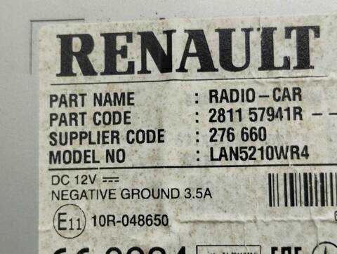 Foto 2ª: Sistema Audio Radio CD Renault Clio ZEN 118CV 87KW [H5F F4] (2017)