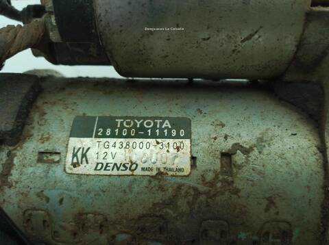 Foto 2ª: Motor de Arranque Toyota Land Cruiser VERSION INDEFINIDA (2009)