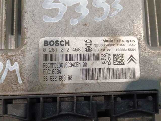Foto 2ª: Centralita Motor ECU Citroen Xsara 1.6 HDI 90 X [1.6 LTR. - 66 KW 16V HDI] [9HX / DV6UTED4]