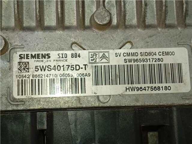 Centralita Motor ECU Peugeot 1007 1.4 DOLCE [1.4 LTR. - 50 KW HDI]