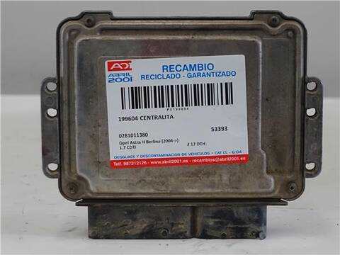 Centralita Motor ECU Opel Astra 1.7 CDTI BERLINA 100CV 74KW