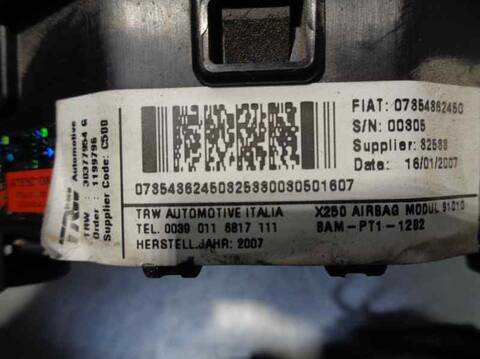 Foto 4ª: Airbag Delantero Izquierdo Citroen Jumper 33 L1 HDI 100 101CV 74KW CAJA ABIERTA [4HV] (2007)