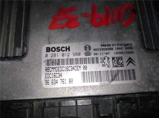 Centralita Motor ECU Citroen C4 1.6 HDI GRAND C4 PICASSO