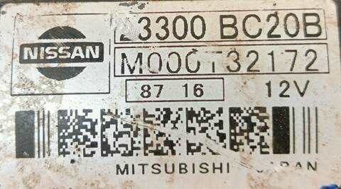Foto 3ª: Motor de Arranque Nissan Qashqai ACENTA 1 16V CAT 114CV (2007)