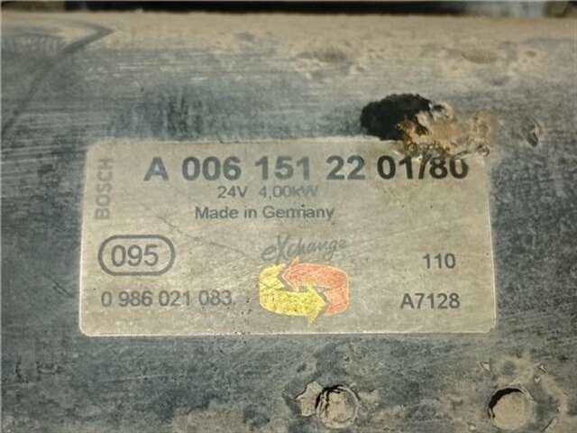 Foto 2ª: Motor de Arranque Mercedes Atego 1223. 1223 L. 1224. 1224 L [OM 902.916]