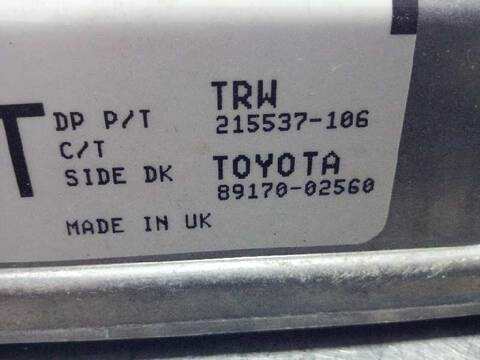 Foto 3ª: Centralita Airbag Toyota Auris LUNA 90CV 66KW [1NDTV] (2008)