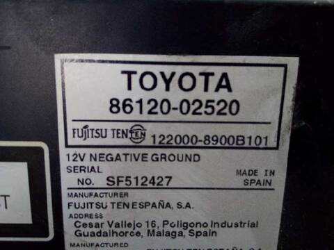 Foto 4ª: Sistema Audio Radio CD Toyota Auris SPORT 177CV 130KW [2ADFHV] (2007)