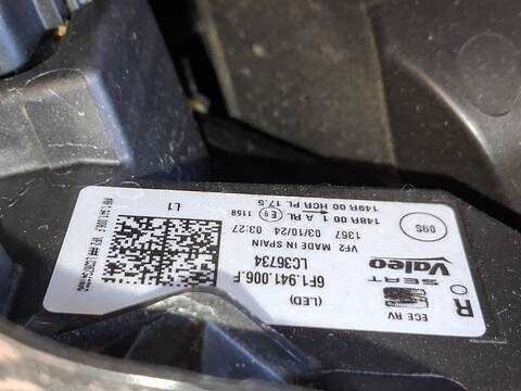 Foto 2ª: Faro Derecho Seat Ibiza 1.0 TSI 95CV 70KW [DUSB] (2024)