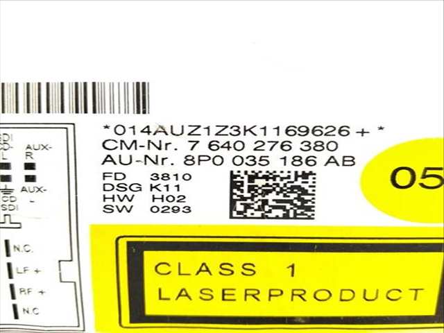Foto 2ª: Sistema Audio Radio CD Audi A3 1.2 TFSI AMBIENTE 105CV (2004)