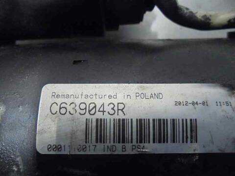 Foto 4ª: Motor de Arranque Peugeot 405 BERLINA 72CV 53KW [D8A] (1994)