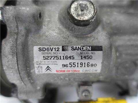 Foto 3ª: Compresor Aire Acondicionado Citroen C3 1.4 HDI 68CV 50KW [D-8HZ] (2007)