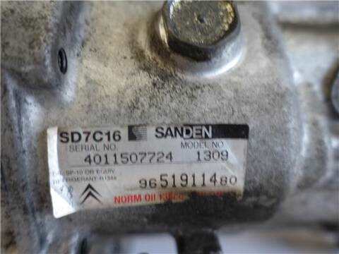 Foto 3ª: Compresor Aire Acondicionado Citroen C4 1.6 HDI PICASSO 109CV 80KW [9HZ-DV6TED4] (2007)