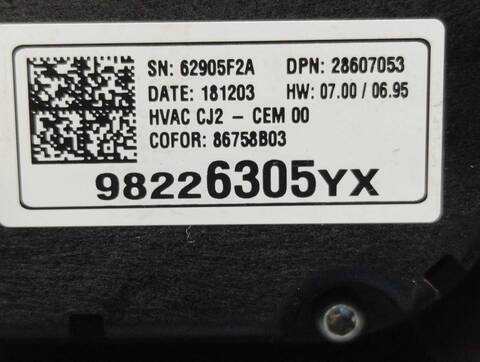 Foto 4ª: Mando Climatizador Opel Crossland DESIGN LINE 102CV 75KW [DV5RD OPT. YH01] (2019)