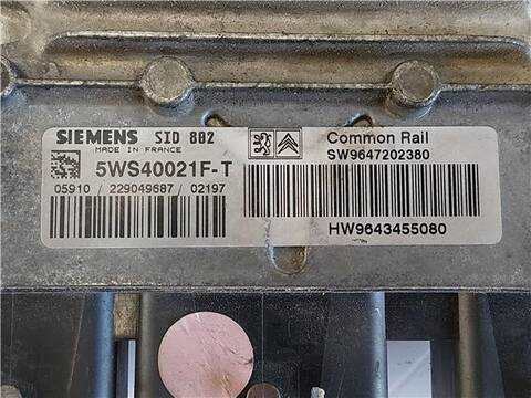 Foto 3ª: Centralita Motor ECU Citroen C3 1.4 HDI 68CV 50KW [8HX (DV4TD)] (2002)