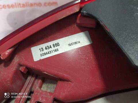 Foto 3ª: Piloto Trasero Derecho Opel Meriva ESSENTIA 101CV 74KW [B14XER] (2014)