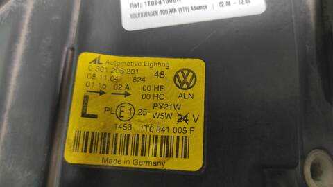 Foto 2ª: Faro Izquierdo Volkswagen Touran BKD (2004)