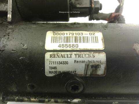 Foto 2ª: Motor de Arranque Renault Master VERSION INDEFINIDA (1998)