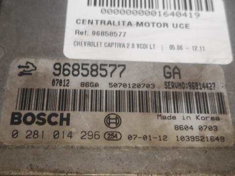 Centralita Motor ECU Chevrolet Captiva Z20S