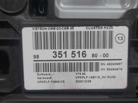 Foto 3ª: Cuadro de Instrumentos Opel Corsa 1.2 68) 101CV 74KW [HN05] (2021)