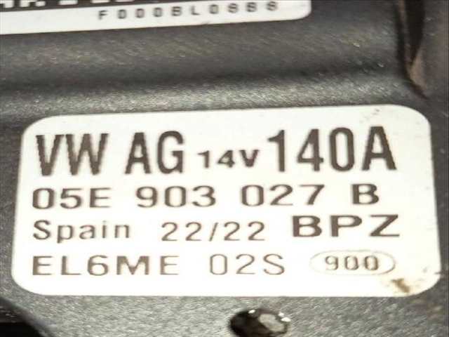 Foto 3ª: Alternador Volkswagen Polo 1.0 TSI (2009)