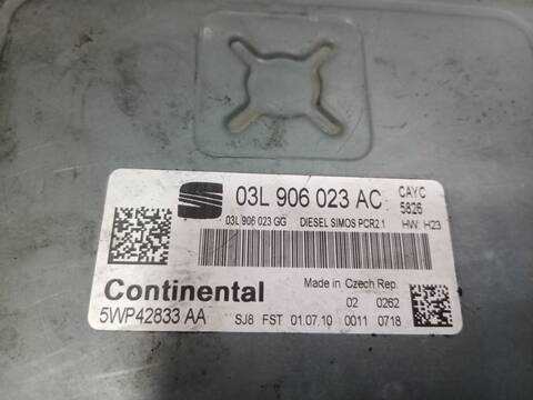 Foto 4ª: Centralita Motor ECU Seat Leon ERENCE 105CV 77KW [CAY] (2010)