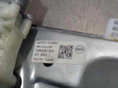 Foto 3ª: Elevalunas Manual Trasero Izquierdo Nissan Qashqai ACENTA 116CV 85KW [K9K872] (2018)