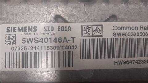 Foto 2ª: Centralita Motor ECU Citroen Berlingo 2.0 HDI 800 FURGON [2 0 LTR. - 66 KW HDI CAT RHY - DW10TD)] 90CV