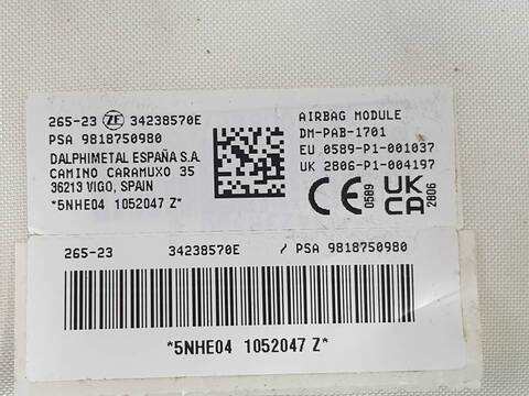 Foto 2ª: Kit Airbag Citroen Berlingo FEEL ELECTRICO M (2008)