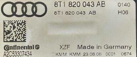 Foto 3ª: Mando Calefacción A. A. Audi A5 2.0 TFSI 132KW) 179CV (2007)