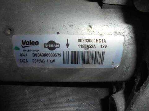 Foto 3ª: Motor de Arranque Nissan Micra ACENTA 80CV 59KW [HR12] (2015)