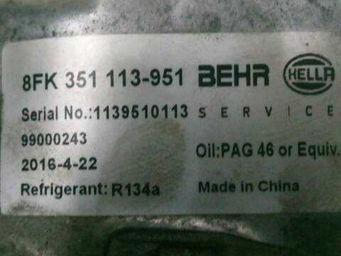 Foto 2ª: Compresor Aire Acondicionado Ford Focus 1.6 TDCI (2004)