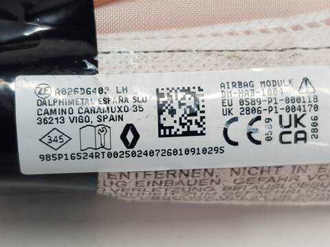 Foto 2ª: Airbag Cortina Delantero Izquierdo Renault Espace 1.9 DCI 102CV