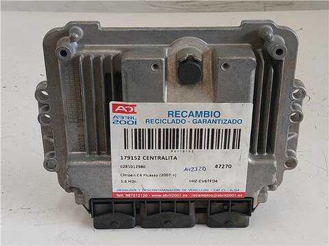 Foto 2ª: Centralita Motor ECU Citroen C4 1.6 HDI PICASSO 109CV 80KW [9HZ-DV6TED4] (2007)