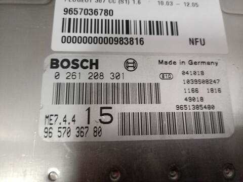 Foto 4ª: Centralita Motor ECU Peugeot 307 1.6 109CV 80KW [NFU] (2004)