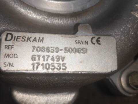 Foto 2ª: Turbocompresor Renault Scenic F9Q812 JM) (2005)