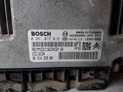 Foto 2ª: Centralita Motor ECU Citroen Berlingo 1.6 HDI 92 MULTISPACE 90CV (2012)