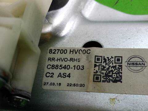 Foto 3ª: Elevalunas Manual Trasero Derecho Nissan Qashqai ACENTA 116CV [HRA2DDT] (2013)