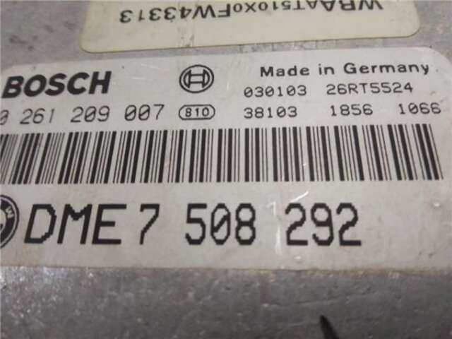 Foto 3ª: Centralita Motor ECU Bmw Serie 3 315 1.8 316TI [1.8 LTR. - 85 KW 16V] [N42 B18 A]