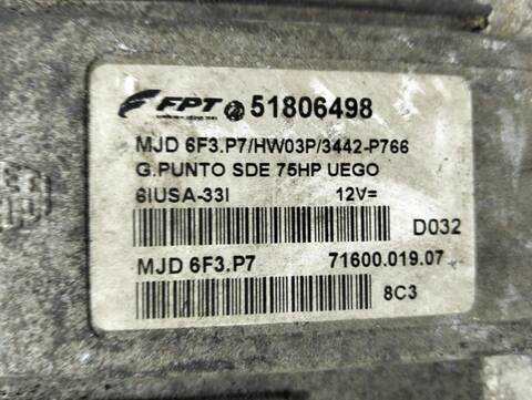 Foto 2ª: Centralita Motor ECU Fiat Punto 1.3 JTD CAT 69CV (2003)
